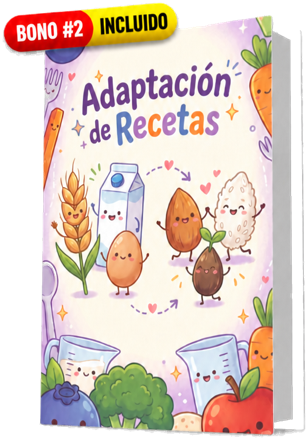 Portada del bono 2: Adaptación de Recetas, con etiqueta BONO #2 INCLUIDO.