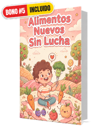 Portada del bono 5: Alimentos Nuevos Sin Lucha, con etiqueta BONO #5 INCLUIDO.
